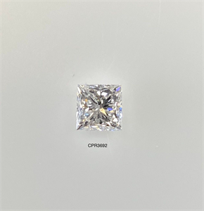 Picture of Natural Diamond 0.70 Carats, Princess with  Cut, E Color, SI1 Clarity and Certified by GIA