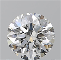 Natural Diamond 0.72 Carats, Round with Excellent Cut, F Color, VS2 Clarity and Certified by GIA