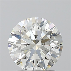 Foto Diamante Natural 1.54 quilates, Redondo , Color J, claridad IF y certificado GIA de