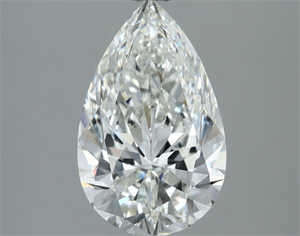 Picture of Natural Diamond 2.01 Carats, Pear with  Cut, H Color, IF Clarity and Certified by IGI