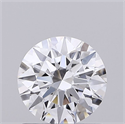 Lab Grown Diamond 0.75 Carats, Round with Ideal Cut, D Color, VVS1 Clarity and Certified by IGI