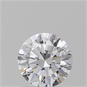 Natural Diamond 0.71 Carats, Round with Excellent Cut, D Color, VVS2 Clarity and Certified by GIA