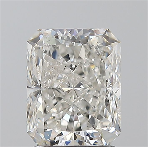 Picture of Natural Diamond 2.01 Carats, Radiant with  Cut, I Color, I1 Clarity and Certified by GIA