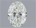 Natural Diamond 0.50 Carats, Oval with  Cut, G Color, SI1 Clarity and Certified by GIA