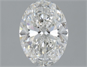 Natural Diamond 1.50 Carats, Oval with  Cut, H Color, SI2 Clarity and Certified by GIA