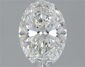 Picture of Natural Diamond 1.50 Carats, Oval with  Cut, H Color, SI2 Clarity and Certified by GIA