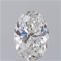 Natural Diamond 1.51 Carats, Oval with  Cut, E Color, SI1 Clarity and Certified by GIA