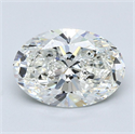 Diamante Natural 2.20 quilates, Ovalado , Color H, claridad VS1 y certificado GIA