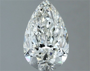 Picture of Natural Diamond 1.02 Carats, Pear with  Cut, H Color, VVS1 Clarity and Certified by IGI