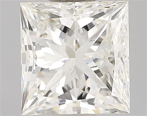 Picture of Natural Diamond 0.50 Carats, Princess with  Cut, J Color, VS2 Clarity and Certified by GIA