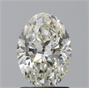 Natural Diamond 1.53 Carats, Oval with  Cut, K Color, SI2 Clarity and Certified by GIA