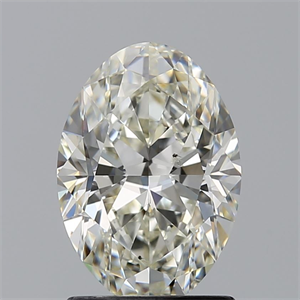 Picture of Natural Diamond 1.53 Carats, Oval with  Cut, K Color, SI2 Clarity and Certified by GIA