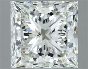 Picture of Natural Diamond 3.03 Carats, Princess with  Cut, I Color, SI1 Clarity and Certified by IGI
