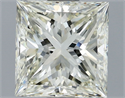 Diamante Natural 1.51 quilates, Princesa , Color K, claridad VVS2 y certificado IGI