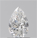 Natural Diamond 0.69 Carats, Pear with  Cut, F Color, VVS2 Clarity and Certified by GIA