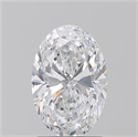 Natural Diamond 1.57 Carats, Oval with  Cut, D Color, SI1 Clarity and Certified by GIA