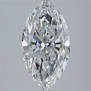 Picture of Natural Diamond 3.26 Carats, Marquise with  Cut, D Color, SI1 Clarity and Certified by GIA