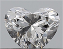 Natural Diamond 0.30 Carats, Heart with  Cut, D Color, VVS2 Clarity and Certified by GIA