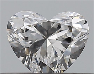 Picture of Natural Diamond 0.30 Carats, Heart with  Cut, D Color, VVS2 Clarity and Certified by GIA