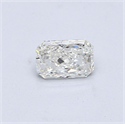Natural Diamond 0.52 Carats, Radiant with  Cut, I Color, SI1 Clarity and Certified by GIA