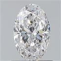Diamante Natural 0.80 quilates, Ovalado , Color D, claridad VVS2 y certificado GIA