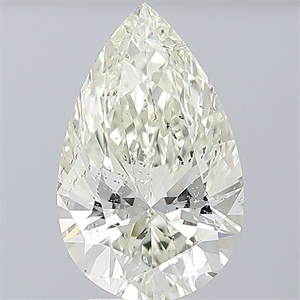 Picture of Natural Diamond 3.01 Carats, Pear with  Cut, J Color, SI2 Clarity and Certified by IGI