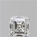 Natural Diamond 1.01 Carats, Asscher with  Cut, F Color, VS2 Clarity and Certified by GIA