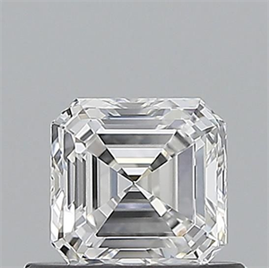 Picture of Natural Diamond 0.61 Carats, Asscher with  Cut, E Color, VVS1 Clarity and Certified by GIA