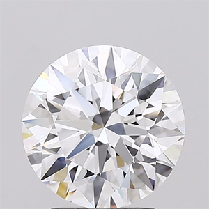 Picture of Lab Grown Diamond 2.56 Carats, Round with Ideal Cut, D Color, IF Clarity and Certified by IGI