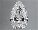 Natural Diamond 2.01 Carats, Pear with  Cut, E Color, VVS2 Clarity and Certified by GIA