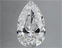 Natural Diamond 2.01 Carats, Pear with  Cut, E Color, VVS2 Clarity and Certified by GIA