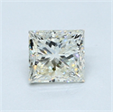 Natural Diamond 0.70 Carats, Princess with  Cut, I Color, VS2 Clarity and Certified by GIA
