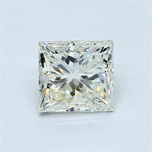 Picture of Natural Diamond 0.70 Carats, Princess with  Cut, I Color, VS2 Clarity and Certified by GIA