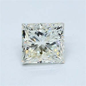 Picture of Natural Diamond 0.70 Carats, Princess with  Cut, I Color, VS2 Clarity and Certified by GIA