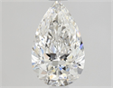 Natural Diamond 1.01 Carats, Pear with  Cut, F Color, SI1 Clarity and Certified by GIA