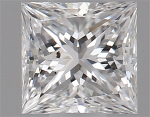 Picture of Natural Diamond 0.30 Carats, Princess with  Cut, E Color, SI1 Clarity and Certified by GIA