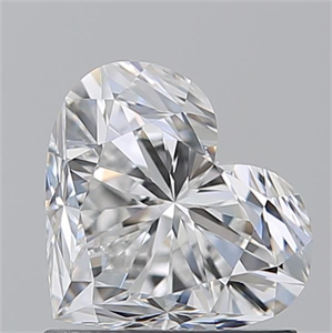 Picture of Natural Diamond 1.13 Carats, Heart with  Cut, E Color, IF Clarity and Certified by GIA