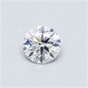 Diamante Natural 0.40 quilates, Redondo , Color G, claridad SI1 y certificado GIA