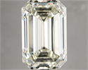 Natural Diamond 8.01 Carats, Emerald with  Cut, J Color, IF Clarity and Certified by HRD