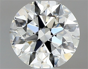 Picture of Natural Diamond 0.41 Carats, Round with Excellent Cut, H Color, VS2 Clarity and Certified by GIA