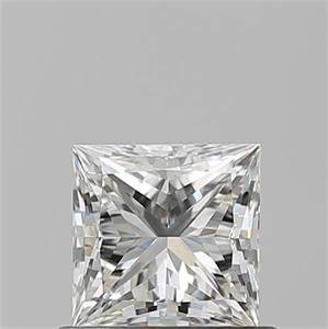 Picture of Natural Diamond 0.71 Carats, Princess with  Cut, I Color, VVS2 Clarity and Certified by GIA