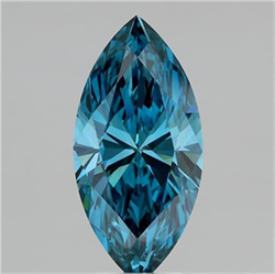 Picture of Lab Grown Diamond 5.07 Carats, Marquise with  Cut, Fancy Vivid Blue Color, VS1 Clarity and Certified by IGI