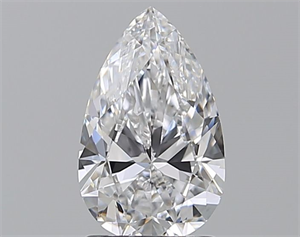 Picture of Natural Diamond 1.40 Carats, Pear with  Cut, D Color, IF Clarity and Certified by GIA