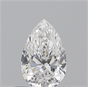 Natural Diamond 0.51 Carats, Pear with  Cut, D Color, VVS2 Clarity and Certified by GIA