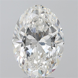 Picture of Natural Diamond 3.02 Carats, Oval with  Cut, F Color, SI2 Clarity and Certified by GIA