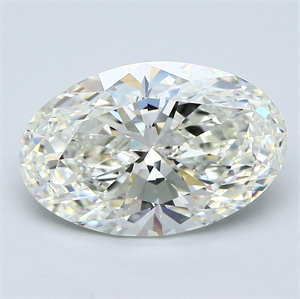 Picture of Natural Diamond 5.03 Carats, Oval with  Cut, J Color, VS1 Clarity and Certified by GIA
