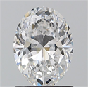 Natural Diamond 1.20 Carats, Oval with  Cut, E Color, VS2 Clarity and Certified by GIA