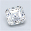 Diamante Natural 1.20 quilates, Asscher , Color F, claridad VS1 y certificado GIA
