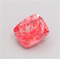 Picture of Lab Grown Diamond 3.55 Carats, CUSHION MODIFIED with  Cut, Fancy Vivid Pink Color, VVS2 Clarity and Certified by IGI