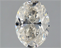 Natural Diamond 1.40 Carats, Oval with  Cut, K Color, SI2 Clarity and Certified by GIA